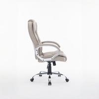 Chaise de bureau ergonomique moderne très vendue avec rotation à 360 degrés réglable, en cuir PU PVC