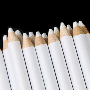 Set 10 Pensil Kuku Putih dengan <span class=keywords><strong>Rhinestone</strong></span>, Alat Dotting Kristal untuk Dekorasi Manikur, Pena Lilin Salon DIY dengan Gagang Kayu - Product Image 2