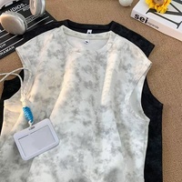 Tank Top Rajut Polos 100% Poliester Anti Kusut Bernapas Gaya Retro Amerika Batik Snowflake