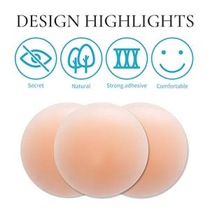 Ventas calientes Accesorios íntimos para mujeres Sexy Push-up Bra Pad y Panty con cubiertas de pezón de silicona reutilizables - Product Image 3