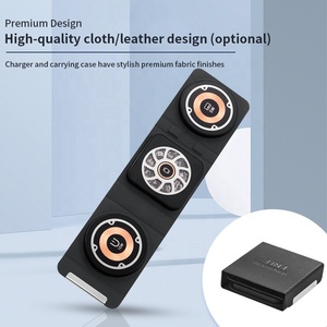 2023 nouveauté 3-en-1 chargeur sans fil pliant magnétique Transparent avec Microphone 3-en-1 téléphone portable <span class=keywords><strong>montre</strong></span> casque - Product Image 5
