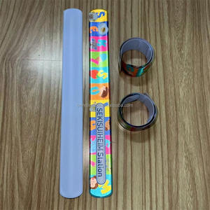 Bandes de pression de réflecteur Brassards de claque fluorescents Bandes de réflecteur Bandes de sécurité de claque de haute visibilité pour des enfants adultes - Product Image 2