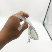 Porte-étiquettes de prix incurvé à 3 niveaux en PVC, profil en arc, pour présentoir de gondole de supermarché, canal extrudé en plastique