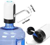 Pompe à Eau Potable Automatique, Distributeur d'Eau Électrique Portable à Recharge USB, Interrupteur pour Bouteille Universelle de 5 Gallons