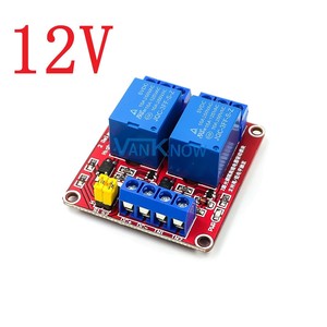2通道5V <span class=keywords><strong>12V</strong></span> 24v继电器模块红板光耦合器隔离输出高低电平触发继电器模块 - Product Image 3