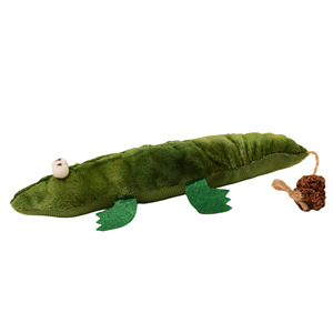 Jouet en peluche pour chat en forme de crocodile avec herbe à chat et noix de galle, anti-ennui pour animaux de compagnie - Product Image 3