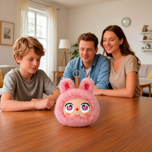 Haut-parleur Bluetooth intelligent haut de gamme en peluche, commande vocale IA, 2W, étanche, prend en charge 80 langues, doux et confortable, mini, pour enfants et maison - Product Image 5