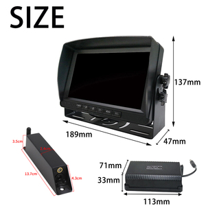 Sistema de Cámara de Respaldo Inalámbrica AHD HD IPS de 7 Pulgadas para Montacargas, Kit de Visión Trasera Digital Impermeable IP68 con Láser - Product Image 3