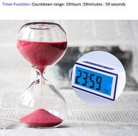 Horloge numérique intelligente avec écran LCD, commande vocale, rétroéclairage coloré, alarme de température, 7 langues, compte à rebours hebdomadaire, fonction snooze, pour bureau et table
