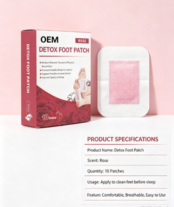 Patchs de Soin des Pieds Parfumés à la Rose (Lot de 10) – Naturels, Relaxants et Apaisants – Service Personnalisé Marque Blanche - Product Image 2