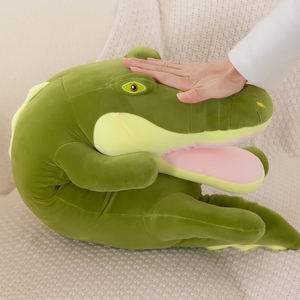 Peluche <span class=keywords><strong>crocodile</strong></span> réaliste à poser, coussin long et doux, idéal pour la sieste, cadeau confortable pour la décoration de chambre d'enfant, vente en gros - Product Image 4