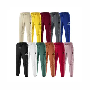 Özel Logo pamuk spor Jogger parça ter pantolon erkekler Sweatpants erkek pantolon pantolon