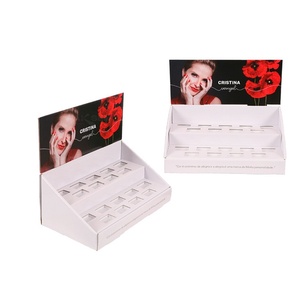 Hot Customized Cardboard Lip Gloss Carton Display Retail Displays Lipsticks Cardboard Cosmetic <b>Counter</b> Top Display Stands - Product Image 3