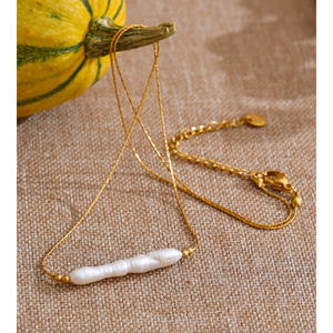 JINYOU 1555 Juego de Joyería de Acero Inoxidable Estilo Océano con Perlas Naturales, Collar con Colgante y Pulsera - Product Image 4