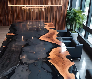 Sang trọng sống cạnh sông Bàn cà phê tấm gỗ bàn ăn phổ biến sông xem Epoxy bảng Chất lượng cao - Product Image 3