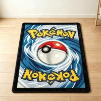 Tapis d'entrée personnalisé Anime, Pokémon, Kaws, forme de chaussures, motif dessin animé, lavable, antidérapant, style cartes et jeux