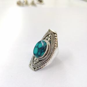 <b>Turquoise</b> <b>Ring</b> 925 Sterling Silver Gemstone <b>Ring</b> <b>Turquoise</b> Handmade Collection Fine <b>Rings</b> Silver Jewelry Bulk price - Product Image 2
