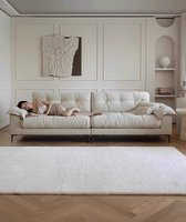 Canapé moderne italien HTL Tall Cloud avec tissu extensible résistant aux rayures pour villa ou appartement