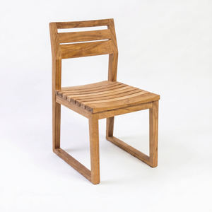 Teak Garden Chair Minimalist Design Outdoor Furniture Durable Wood Frame Eco-Friendly Baleliving Hard Floor Use - Product Image 1
