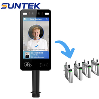 Terminal de reconnaissance faciale biométrique SUNTEK 8 pouces Android 14 avec vision nocturne et SDK