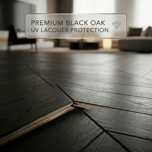 <span class=keywords><strong>Parquet</strong></span> en chêne blanc brossé moderne, finition UV, épaisseur 14-15 mm, système de pose clipsable, pour salon - Product Image 1