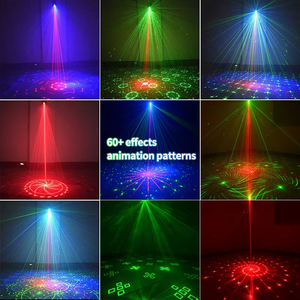 Luci da Discoteca YSH DJ con Effetto Strobo, Proiettore Laser Attivato dal Suono, <span class=keywords><strong>Telecomando</strong></span>, Grado di Protezione IP33, Modalità <span class=keywords><strong>RGB</strong></span> Automatica per Feste, Bar, Matrimoni - Product Image 3