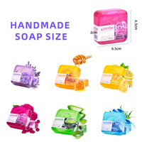 Savon au Loofah et Huile Essentielle de Citron Fait Main, 100g, Mousse Abondante, Nettoyage Profond et Exfoliant, Meilleure Vente, Vente en Gros OEM pour Hommes