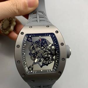 Top-tier 055 gray titanium ceramic case hollow dial no <b>scale</b> integrated movement men's business <b>mechanical</b> watch - Product Image 1