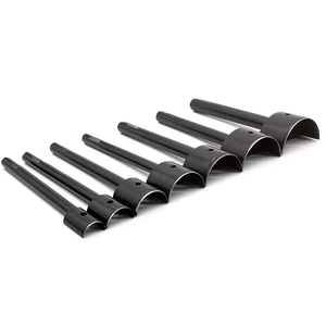 7 unids/set 1/<span class=keywords><strong>2</strong></span> forma de círculo 15-45mm cortador de golpe punzonadora de cuero herramienta de artesanía de cuero herramientas de mano - Product Image 1