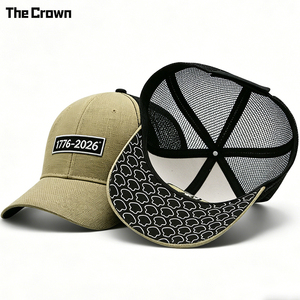 Casquette Trucker 6 Panneaux Personnalisable avec Logo, Vente en Gros, Patch Tissé, Maille Respirante, Visière Imprimée, Fermeture Velcro – Fabricant - Product Image 1