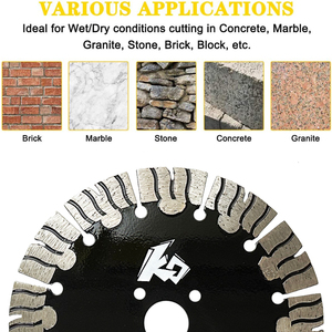Ko <span class=keywords><strong>Disque</strong></span> de lame de scie diamantée personnalisable 4-10 pouces Roue de coupe segmentée humide/sèche Bloc de pierre en béton Maçonnerie-Presse à chaud OEM UV - Product Image 3