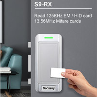 Lector de Tarjetas de Control de Acceso Independiente, Resistente al Agua, RFID 125KHz y 13.56MHz, 3 en 1, EM/H-ID/Mifare, Lector de Tarjetas Wiegand