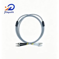 Kabel Patch Multimode OM3 Heavy Duty 2 Serat Berlapis Baja Anti Rodent dengan Spiral Stainless Steel, Dapat Dipilih LC SC ST FC