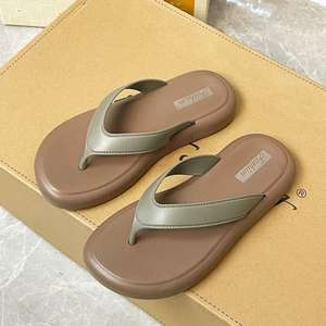 Pantuflas Abiertas para Mujer, para Exteriores, Primavera, Otoño, Invierno, con Suela Gruesa, Doble Capa de Lana y Algodón, Cálidas y Afelpadas - Product Image 6