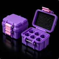 3ml 6-Fächer Hochwertige Transparente Kunststoff-Peptidbox Großhandel OEM Peptid-Aufbewahrungsbox für Laborproben-Fläschchen-Organisation