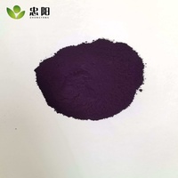 Pigment organique ZHONGYANG, poudre violet bleuâtre, violet 23, adapté à la finition du cuir et à diverses applications de peinture