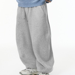 Pantalon polaire décontracté pour homme, coupe large, pour sports d'hiver, taille 32, nouveau design American Blade Leg, taille mi-haute, devant plat, en tissu peigné - Product Image 6