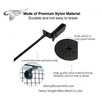Clips en maille anti-oiseaux pour panneaux solaires en aluminium et nylon-Installation facile et sans outil Fixation autobloquante pour la protection des panneaux solaires