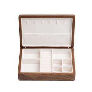 Wooden Jewelry Storage <b>Box</b> Solid Wood <b>Large</b> Capacity Necklace Ring Organizer <b>Gift</b> <b>Box</b> For Women - Product Image 5