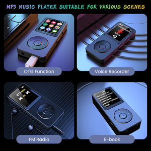 Reproductor MP3 de 1.8 Pulgadas Directo de Fábrica, BT 5.0, Radio FM, Libro Electrónico, Grabadora de Video, Compatible con Tarjeta TF de 128GB, Reproductor de Música Portátil - Product Image 5