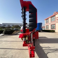 HINDA 80HP Machine à Compostage d'Engrais Organique Traînée par Tracteur, Structure Simple, Retourneur de Compost, Capacité 800-1000m³/h, 4100mm
