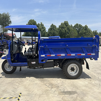 Tricycle benne basculante diesel à carrosserie ouverte, mini-dumper motorisé pour livraison