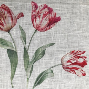 Mantelería de Lino con Estampado Floral, Tela de Lino Francés de Lujo, 100% Lino Puro, Mantel Personalizado para el Hogar y Bodas - Product Image 3