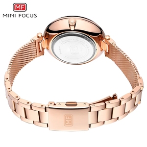 <span class=keywords><strong>Reloj</strong></span> de Cuarzo <span class=keywords><strong>MINI</strong></span> <span class=keywords><strong>FOCUS</strong></span> MF0254L para <span class=keywords><strong>Mujer</strong></span>, <span class=keywords><strong>Reloj</strong></span> de Pulsera de Lujo en Oro Rosa, <span class=keywords><strong>Reloj</strong></span> de Acero Inoxidable Resistente al Agua para <span class=keywords><strong>Mujer</strong></span> - Product Image 2