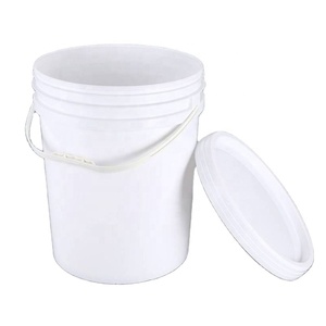Customized industrial grade construction bucket plastic with lid 20 liter