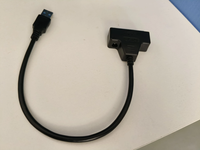 Adaptador de Corriente SATA, Cable de Cobre Estañado de 0.2m, Revestimiento de PVC, Blindaje Trenzado, para Disco Duro Externo HDD/SSD de 2.5'', Transferencia de Datos