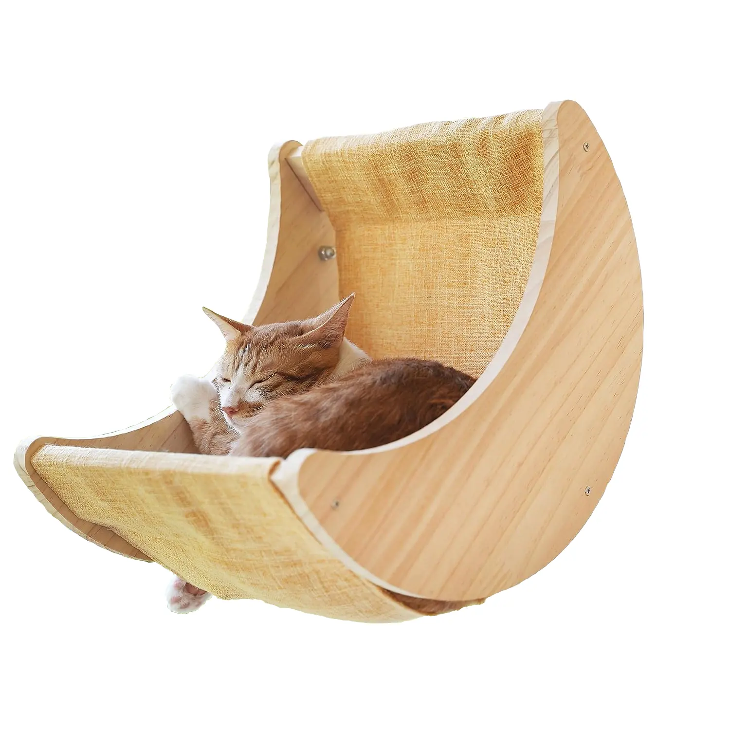 أرجوحة للقطط متعددة الأغراض على شكل قمر سرير للقطط أرجوحة للقطط على شكل نوافذ وجدران