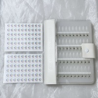 Livre d'affichage magnétique pour faux ongles, album de rangement transparent en acrylique anti-poussière pour nuancier de couleurs, idéal pour échantillons de manucure en salon de beauté