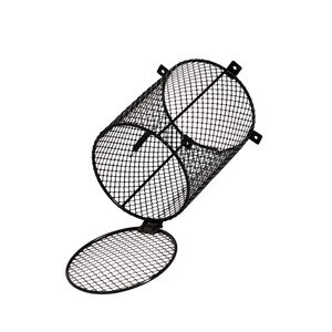 REPTIZOO 0.8 Gal 2.9 L siyah silindirik evcil hayvan kafesi tamamen kapalı tel örgü kafes tel örgü sepet - Product Image 1