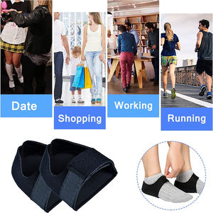 1 buah pelindung tumit heelcup Gel bantal dukungan Plantar Fasciitis pergelangan kaki penjepit nyeri tumit, Achilles Tendinitis, tumit kering retak - Product Image 4